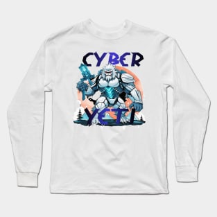 Cyber Yeti Design Long Sleeve T-Shirt